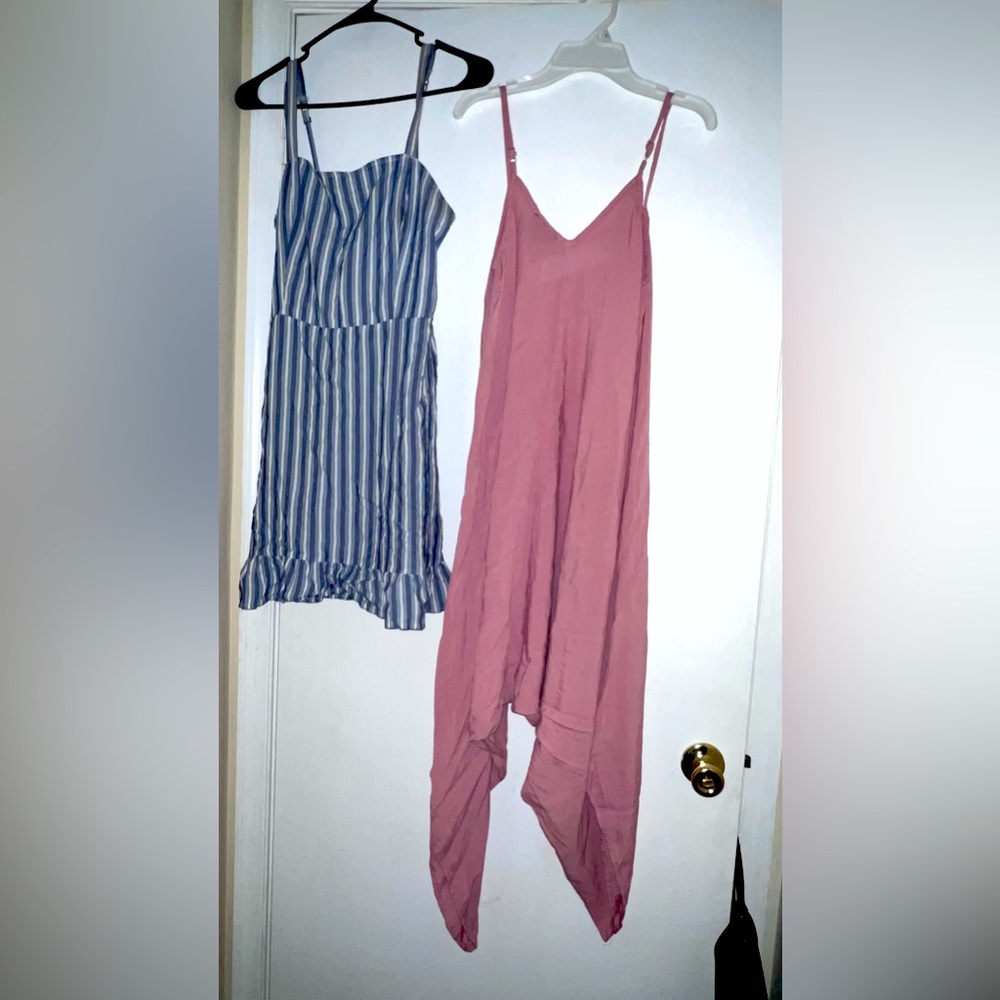 Hollister Dress and pink suit wide leg